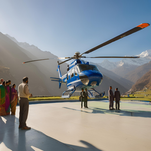 how to book helicopter to do dham from Chennai